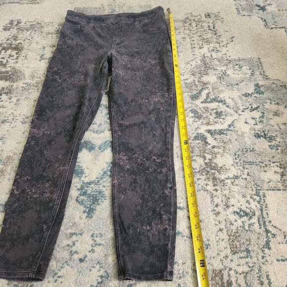 Spanx Jeanish Ankle Leggings Women's Large Acid Wash Pull On Skinny Comfort - Picture 8 of 12